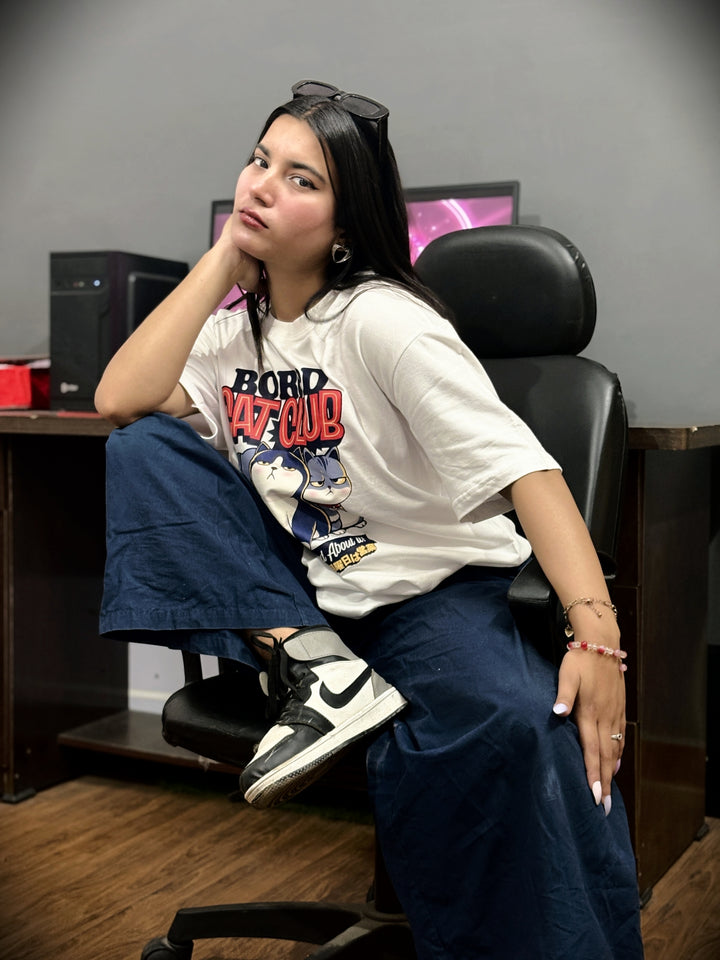 Bored Cat Club Oversized Tee