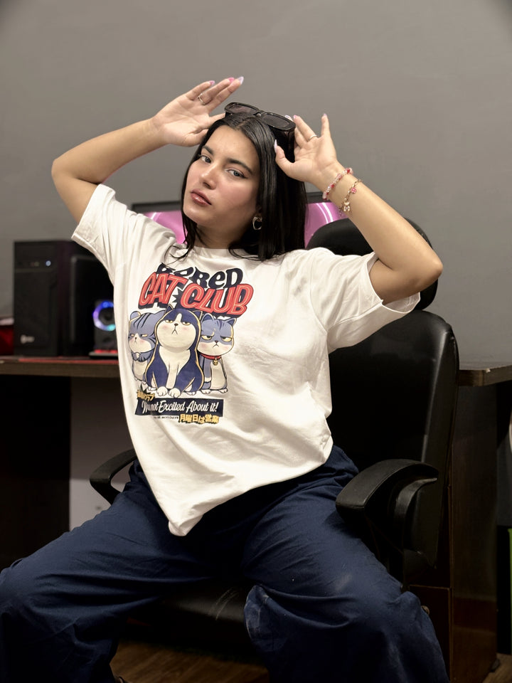 Bored Cat Club Oversized Tee