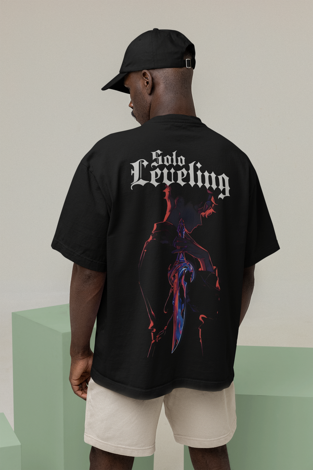 Shadow Monarch – Solo Leveling Oversized Anime T-Shirt