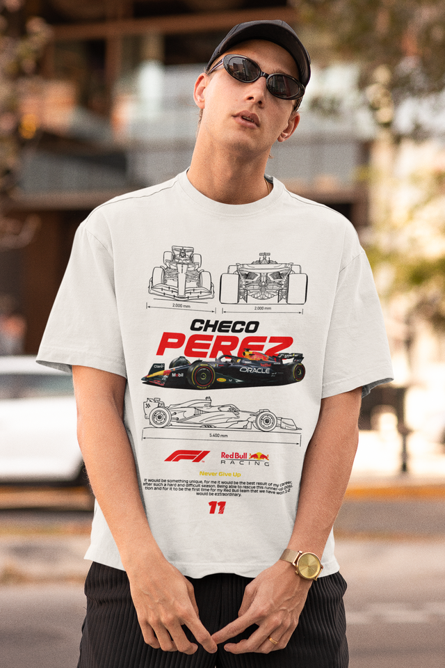 Checo Pérez F1 Racing Oversized Tee